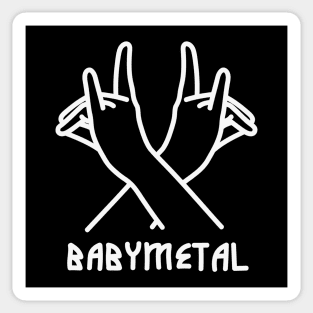 fox sign - babymetal Sticker